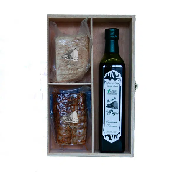 Pack de lomoqueso y botella aceite de olivajpg