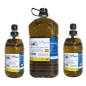 Pack Familiar Hacienda Los Poyos Garra de aceite de oliva virgen extra 5 litros y 2 garrafas de 2l