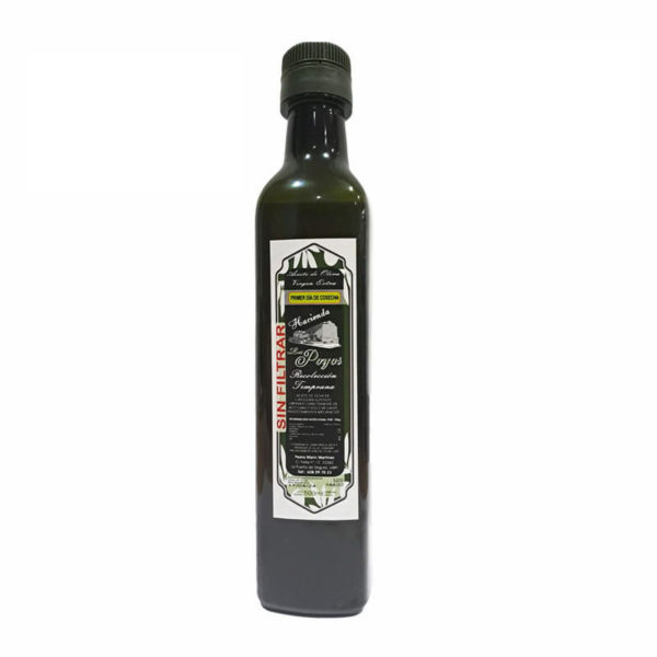 Aceite de oliva virgen extra sin filtrar Origen Jaén